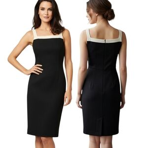 DONNA RICCO Colorblock Sheath Dress - Size 8
